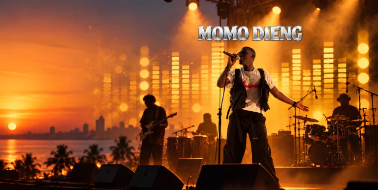 Momo Dieng sur scène, album Niveau