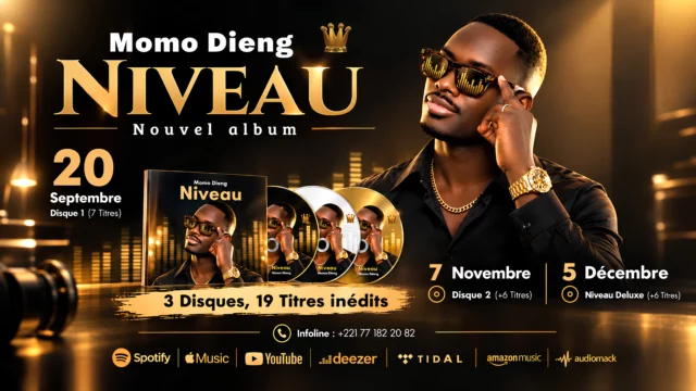 Momo Dieng dévoile NIVEAU : un album en trois rendez-vous